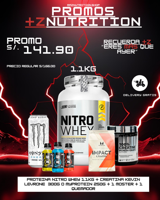 OFERTA NITRO´+Z (PROTEINA DE 1KG-3KG-5KG MÁS CREATINA)